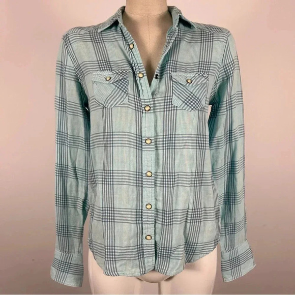❤️ American Eagle Outfitters 🦅 flannel eagle shirt 4 - Picture 3 of 11